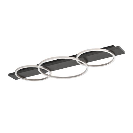 Eglo 33488 - Φωτιστικό οροφής LED BOYAL 2xLED/12W/230V + LED/12W μαύρο