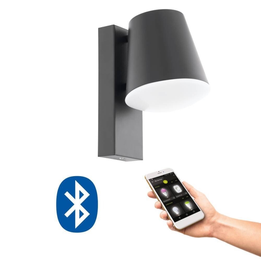 Eglo 33559 - LED Ρυθμιζόμενο εξωτερικό επιτοίχιο φωτιστικό CALDIERO-C 1xE27/9W/230V IP44