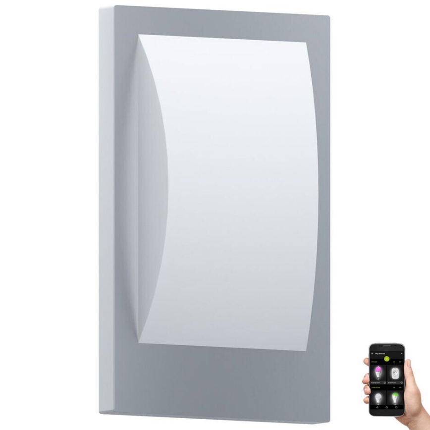Eglo 33569 - LED Εξωτερικό Επιτοίχιο Φωτιστικό VERRES-C LED/9W/230V IP44 ματ χρώμιο