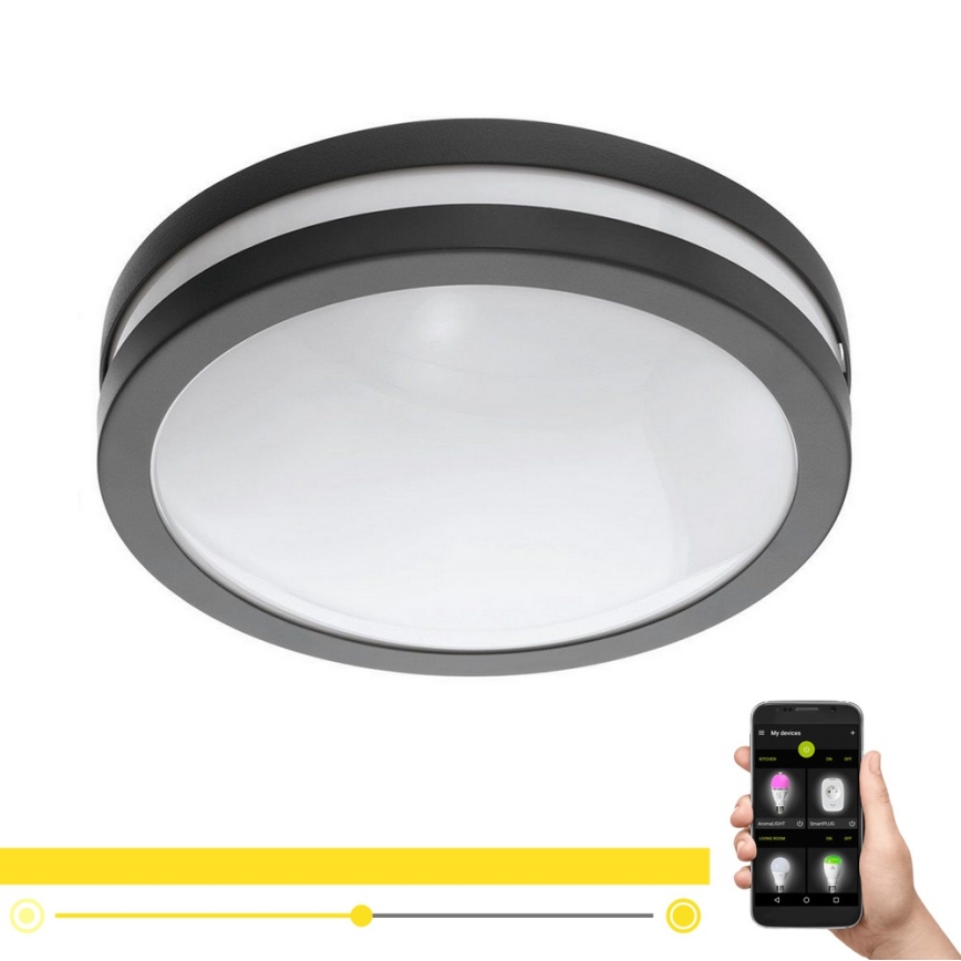 Eglo 33571 - LED Ρυθμιζόμενο φωτιστικό μπάνιου LOCANA-C LED/14W/230V IP44 μαύρο
