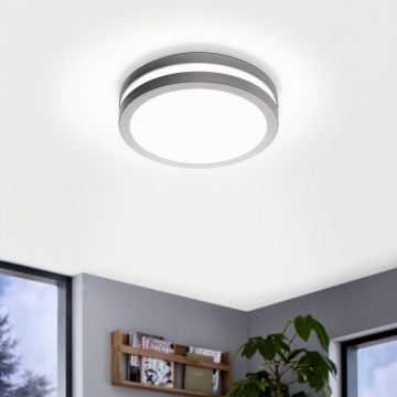 Eglo 33572 - LED Ρυθμιζόμενο φωτιστικό μπάνιου LOCANA-C LED/14W/230V IP44 ασημί