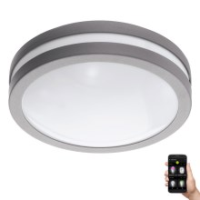 Eglo 33572 - Φωτιστικό μπάνιου dimming LED LOCANA-C LED/14W/230V IP44 ασήμι
