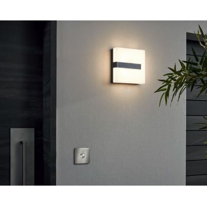 Eglo 33574 - LED Ρυθμιζόμενο εξωτερικό επιτοίχιο φωτιστικό TORAZZA-C LED/14W/230V IP44