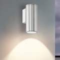 Eglo 33581 - LED RGBW Ρυθμιζόμενο εξωτερικό επιτοίχιο φωτιστικό RIGA 1xGU10/5W/230V 2700-6500K IP44 ματ χρώμιο