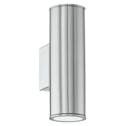 Eglo 33582 - LED RGBW Ρυθμιζόμενος εξωτερικός φωτισμός τοίχου RIGA 2xGU10/5W/230V IP44
