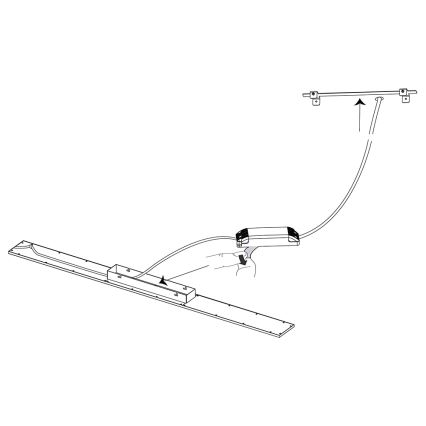 Eglo 33589 - LED RGBW Πάνελ dimming SALOBRENA-C LED/34W/230V + τηλεχειριστήριο