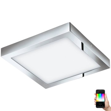 Eglo 33668-LED RGBW Dimmable φωτιστικό μπάνιου FUEVA-C 21W/230V 30x30cm IP44