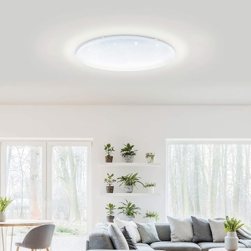 Eglo 33669 - LED RGBW Dimmable φωτιστικό οροφής TOTARI-C LED/43W/230V 2700-6500K λευκό + τηλεχειριστήριο