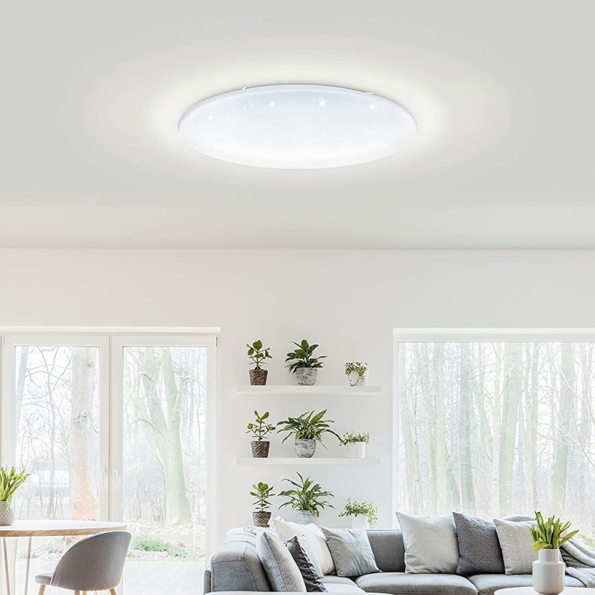 Eglo 33669 - LED RGBW Dimmable φωτιστικό οροφής TOTARI-C LED/43W/230V 2700-6500K λευκό + τηλεχειριστήριο