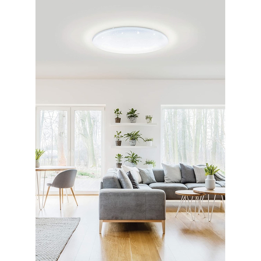 Eglo 33669 - LED RGBW Dimmable φωτιστικό οροφής TOTARI-C LED/43W/230V 2700-6500K λευκό + τηλεχειριστήριο