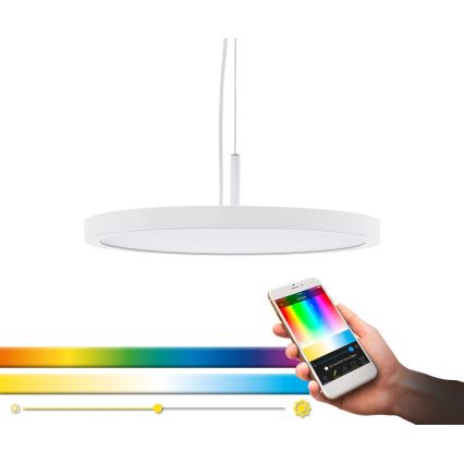 Eglo 33675 - LED RGBW Κρεμαστό φωτιστικό οροφής ντιμαριζόμενο CERIGNOLA-C LED/21W/230V 2700-6500K + τηλεχειριστήριο