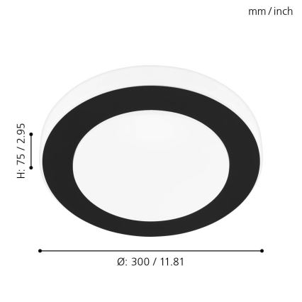 Eglo - Φως οροφής μπάνιου LED LED/11W/230V IP44