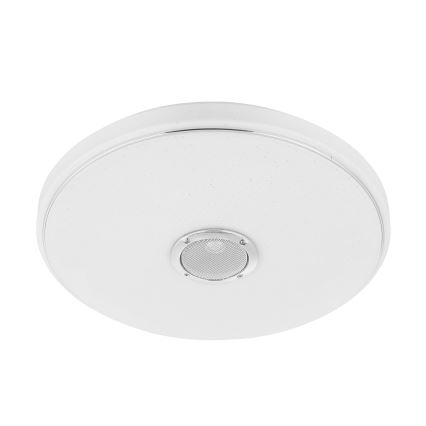 Eglo - LED RGBW Φωτιστικό οροφής μπάνιου dimming με ηχείο LED/19W/230V 3000-6500K IP44 διάμετρος 39 cm λευκό + τηλεχειριστήριο