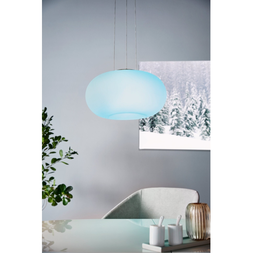 Eglo 33766 - Ρυθμιζόμενο φωτιστικό οροφής LED RGBW με καλώδιο OPTICA-C LED/22W/230V 2700-6500K διάμ. 37,5 εκ.