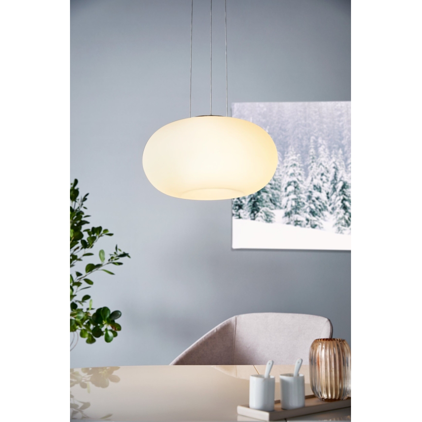 Eglo 33766 - Ρυθμιζόμενο φωτιστικό οροφής LED RGBW με καλώδιο OPTICA-C LED/22W/230V 2700-6500K διάμ. 37,5 εκ.