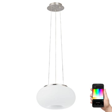 Eglo 33766 - Ρυθμιζόμενο φωτιστικό οροφής LED RGBW με καλώδιο OPTICA-C LED/22W/230V 2700-6500K διάμ. 37,5 εκ.