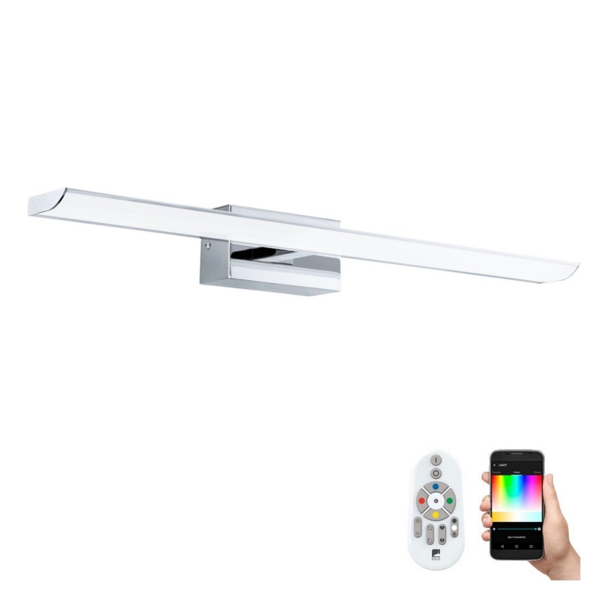 Eglo 33767 - LED RGBW Dimmable φωτισμός καθρέφτη μπάνιου TABIANO-C LED/15,6W/230V 2700-6500K 60,5 cm IP44 + τηλεχειριστήριο