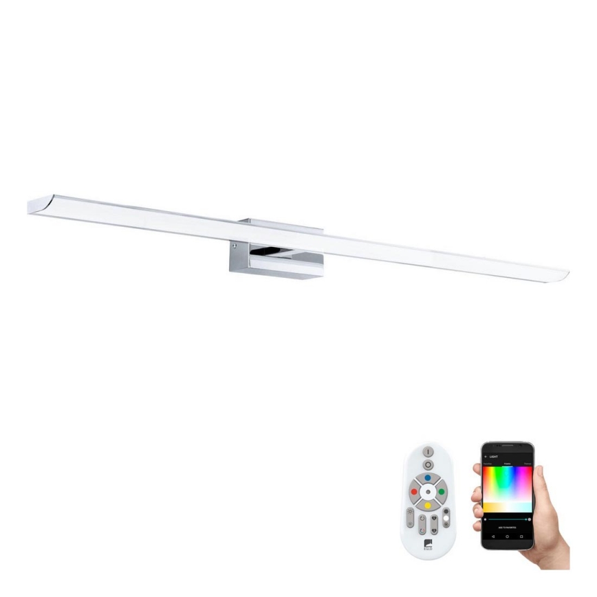 Eglo 33768 - LED RGBW Dimmable φωτισμός καθρέφτη μπάνιου TABIANO-C LED/21W/230V 2700-6500K 90,5 cm IP44 + τηλεχειριστήριο