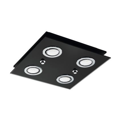 Eglo - Φωτιστικό οροφής LED 4xGU10/2,8W/230V 3000K μαύρο