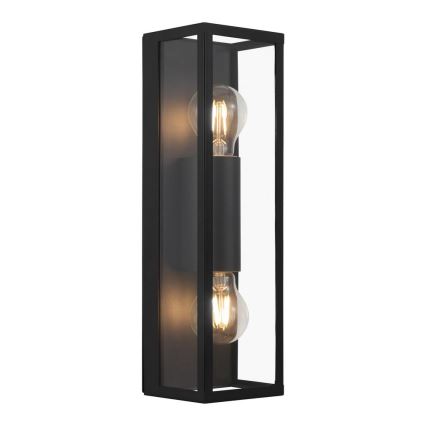 Eglo 33856 - Εξωτερικό φωτιστικό τοίχου ALAMONTE 2xE27/60W/230V IP44 μαύρο