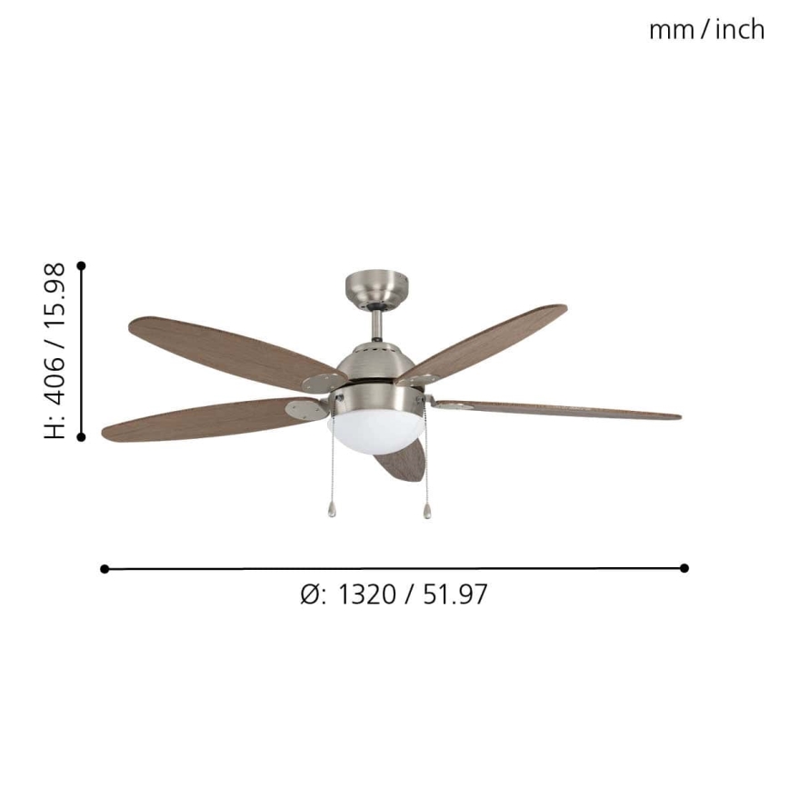 Eglo - Ανεμιστήρας οροφής 1xE14/60W/230V