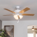 Eglo 35076 - Ανεμιστήρας οροφής LAS PALMAS 3xE27/40W/230V καφέ