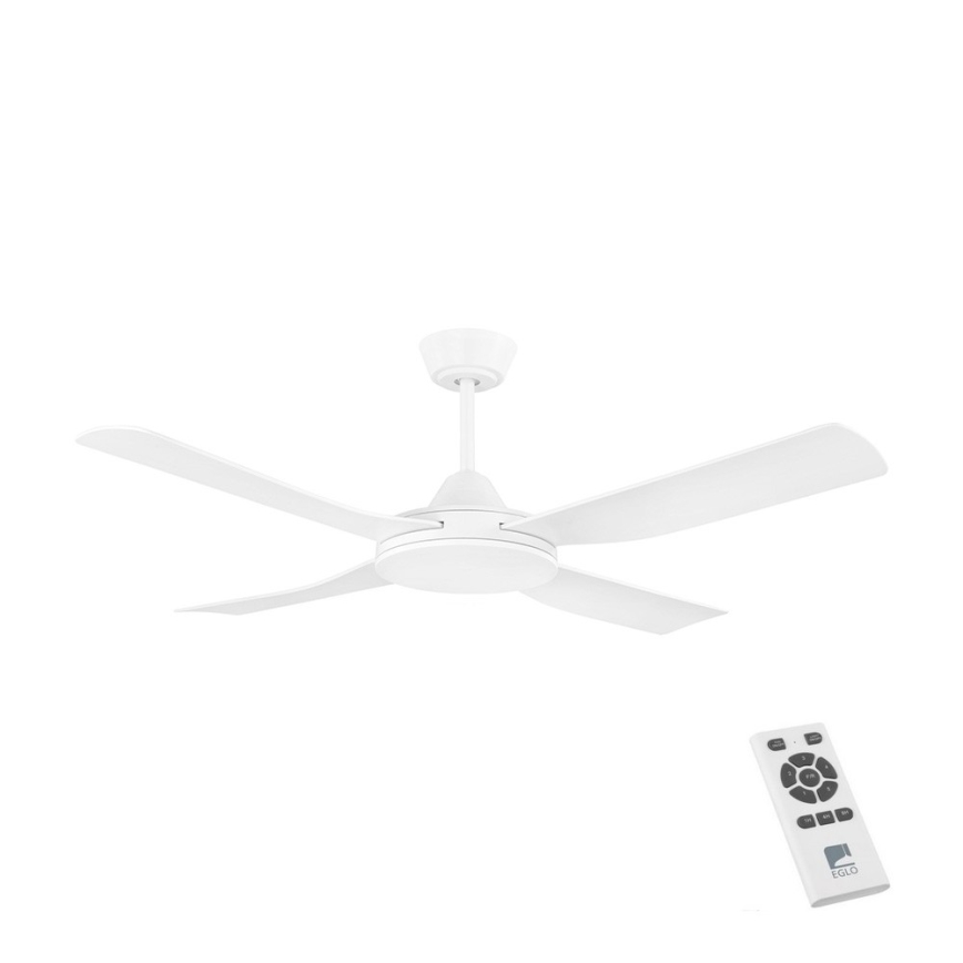 Eglo - Ανεμιστήρας οροφής 52W/230V +  RC λευκό