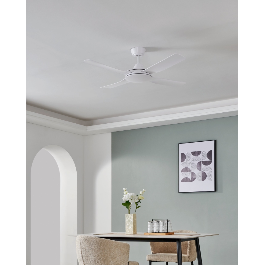 Eglo - Ανεμιστήρας οροφής 52W/230V +  RC λευκό