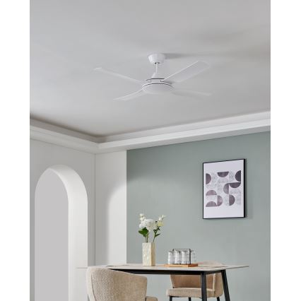 Eglo - Οροφής ανεμιστήρας 52W/230V με τηλεχειριστήριο λευκός