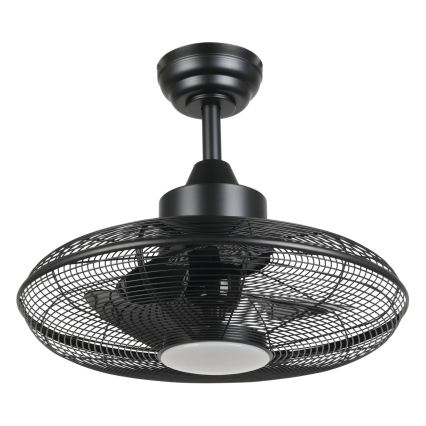Eglo - LED ανεμιστήρας οροφής LED/15W/230V 3000/4000/5000K Ø 53 cm μαύρος + τηλεχειριστήριο