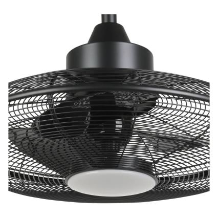 Eglo - LED ανεμιστήρας οροφής LED/15W/230V 3000/4000/5000K Ø 53 cm μαύρος + τηλεχειριστήριο