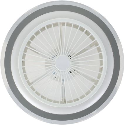 Eglo - Ανεμιστήρας οροφής LED ντιμαριζόμενος LED/25,5W/230V λευκό/γκρι 2700-6500K + τηλεχειριστήριο