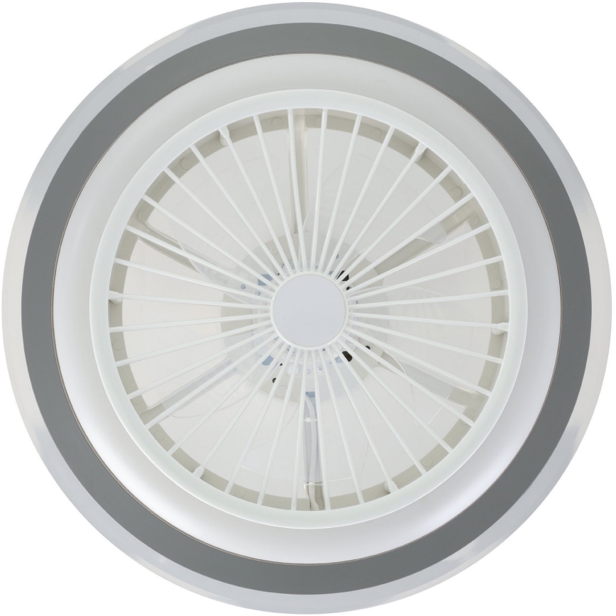Eglo - Ανεμιστήρας οροφής LED ντιμαριζόμενος LED/25,5W/230V λευκό/γκρι 2700-6500K + τηλεχειριστήριο
