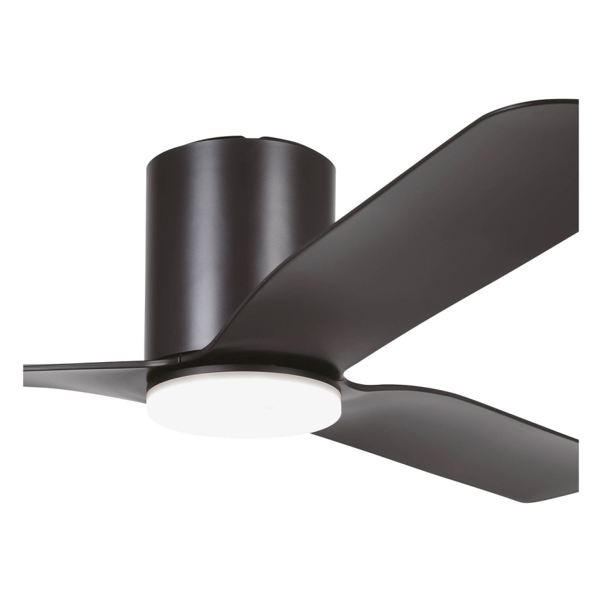 Eglo - Ρυθμιζόμενος ανεμιστήρας οροφής με LED 17W/230V 3000/4000/5000K Ø 132 cm μαύρος + τηλεχειριστήριο