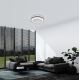 Eglo --Ανεμιστήρας οροφής LED ντιμαριζόμενος LED/25,5W/230V λευκό/μαύρο 2700-6500K + τηλεχειριστήριο