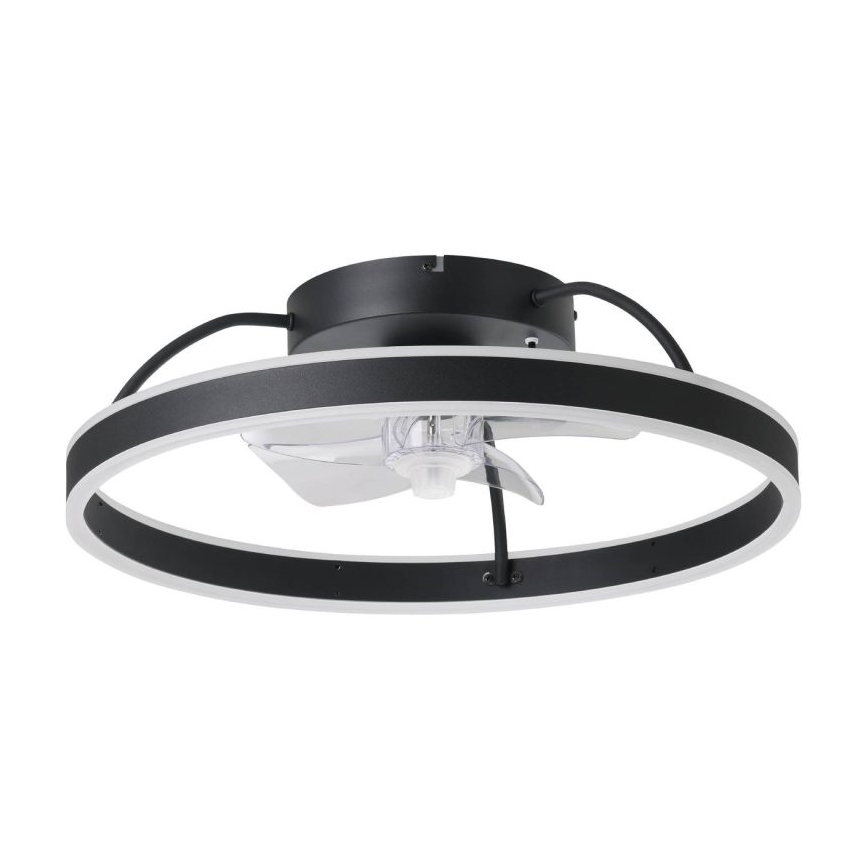 Eglo - Ρυθμιζόμενος ανεμιστήρας οροφής LED RGBW/36W/230V 3000-6500K μαύρος + τηλεχειριστήριο