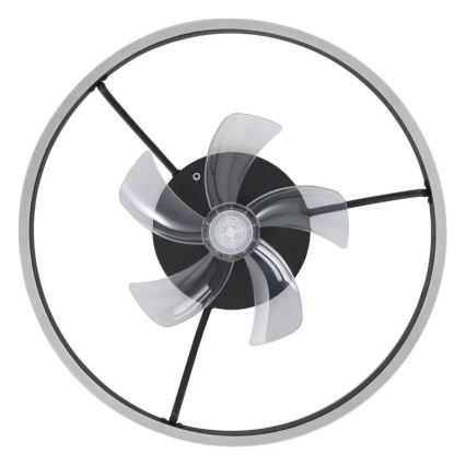 Eglo - Ρυθμιζόμενος ανεμιστήρας οροφής LED RGBW/36W/230V 3000-6500K μαύρος + τηλεχειριστήριο