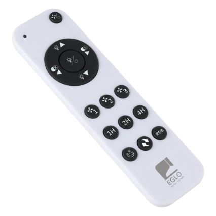 Eglo - Ρυθμιζόμενος ανεμιστήρας οροφής LED RGBW/36W/230V 3000-6500K μαύρος + τηλεχειριστήριο