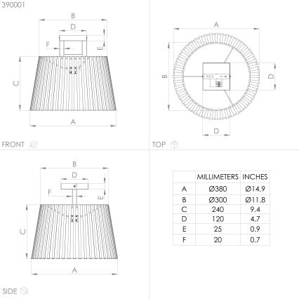 Eglo - Φωτιστικό οροφής 1xE27/40W/230V μαύρο