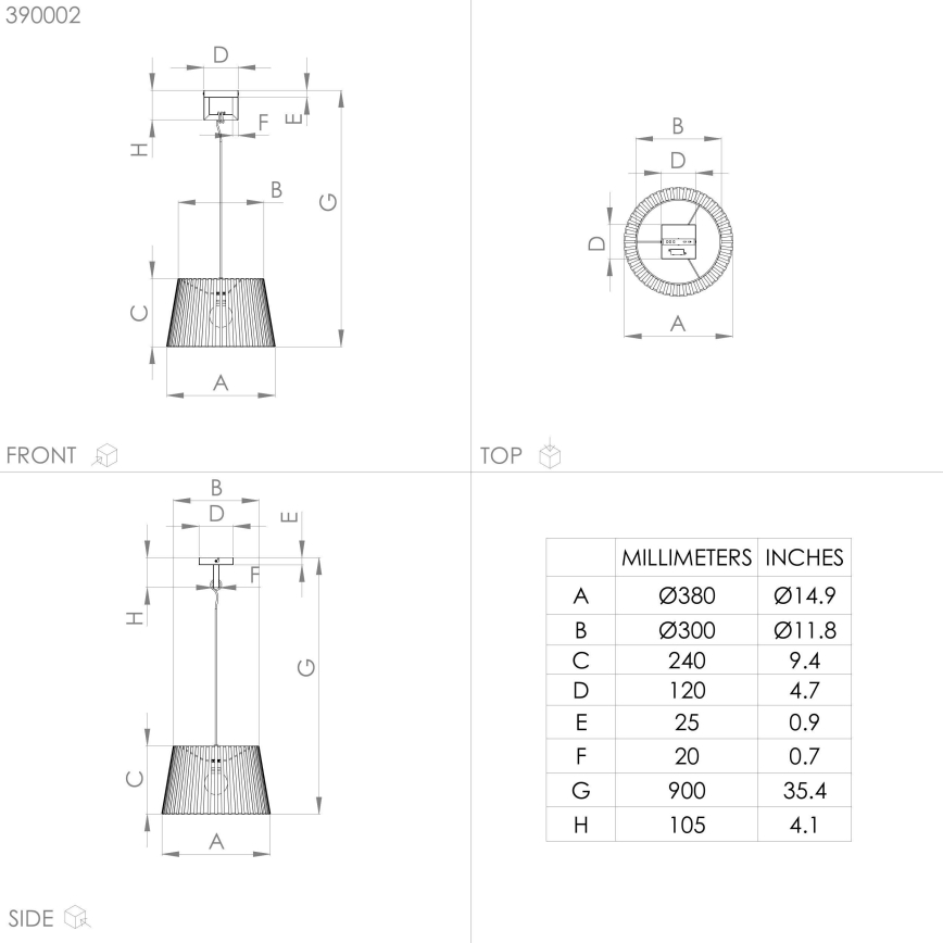 Eglo - Κρεμαστό φωτιστικό οροφής 1xE27/40W/230V μαύρο