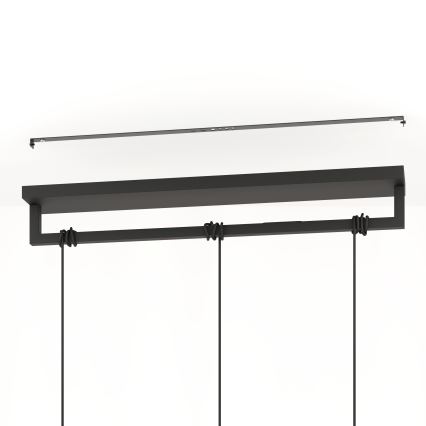 Eglo - Κρεμαστό φωτιστικό οροφής 3xE27/40W/230V μαύρο