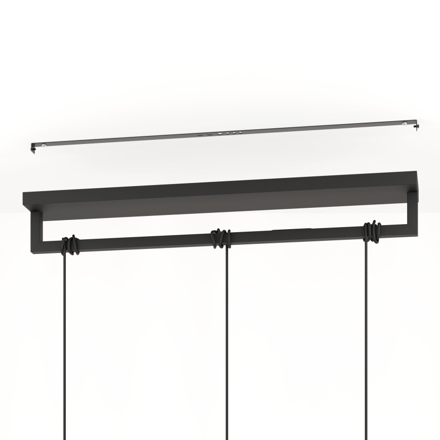 Eglo - Κρεμαστό φωτιστικό οροφής 3xE27/40W/230V μαύρο