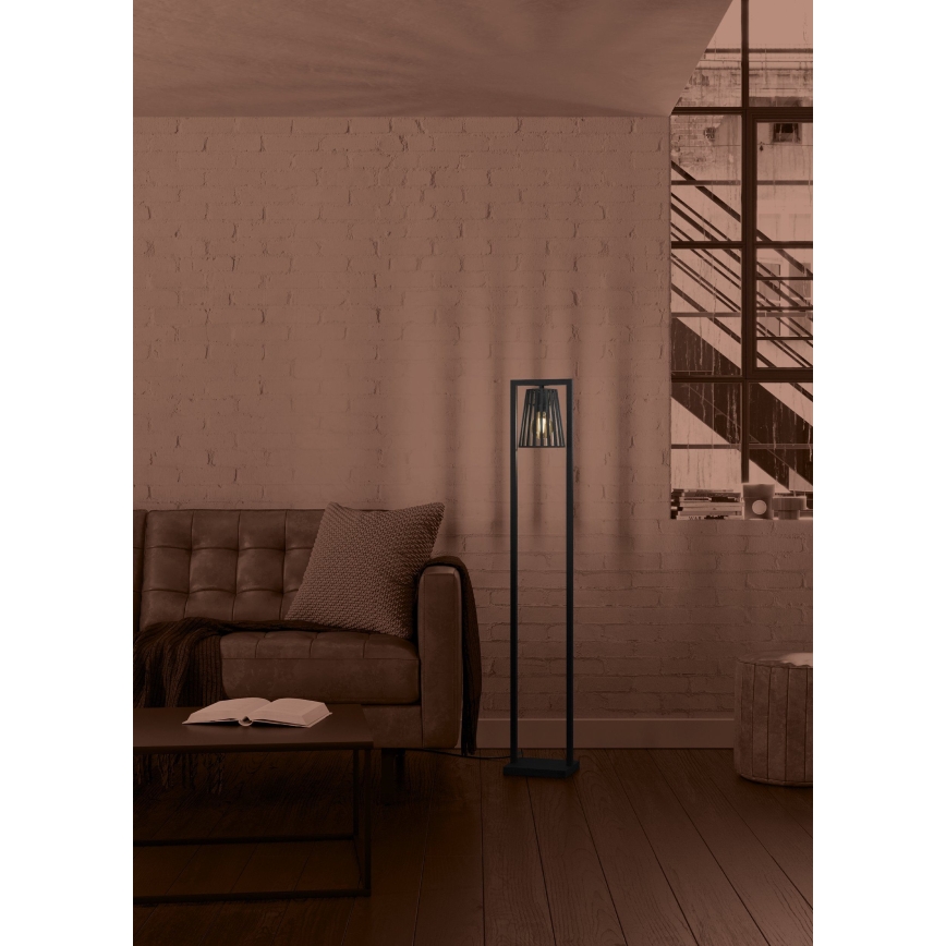 Eglo - Επιδαπέδιο φωτιστικό 1xE27/40W/230V μαύρο
