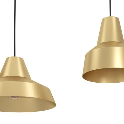 Eglo - Κρεμαστό φωτιστικό οροφής 3xE27/40W/230V χρυσό