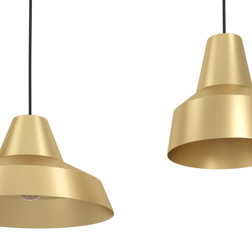 Eglo - Κρεμαστό φωτιστικό οροφής 3xE27/40W/230V χρυσό