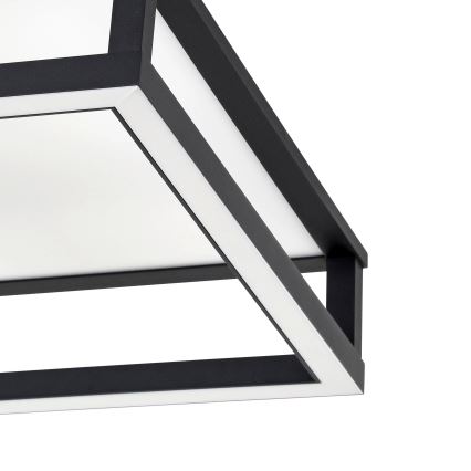 Eglo - LED Dimmable φωτιστικό οροφής LED/29,4W/230V 2700-6500K μαύρο + τηλεχειριστήριο