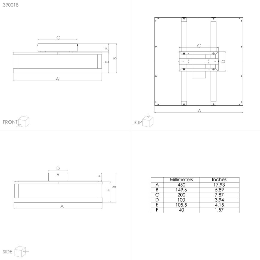 Eglo - LED Dimmable φωτιστικό οροφής LED/29,4W/230V 2700-6500K μαύρο + τηλεχειριστήριο