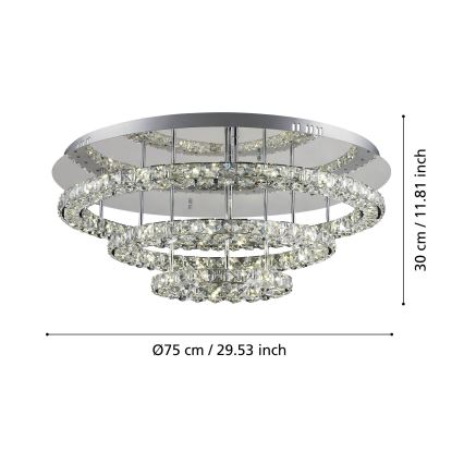Eglo - Φωτιστικό οροφής LED LED/61W/230V