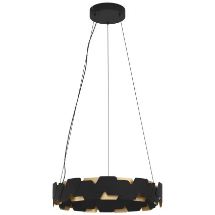 Eglo - Led Dimmable κρεμαστό φωτιστικό οροφής LED/72W/230V 3000K μαύρο/χρυσό