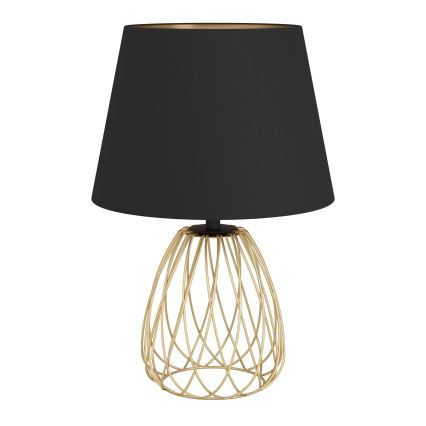 Eglo - Eπιτραπέζιο φωτιστικό 1xE27/40W/230V μαύρο/χρυσό